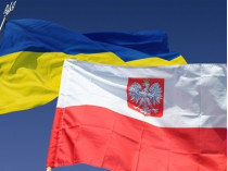 флаги Украины и Польши