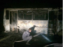 пожар автобус батальон Донбасс