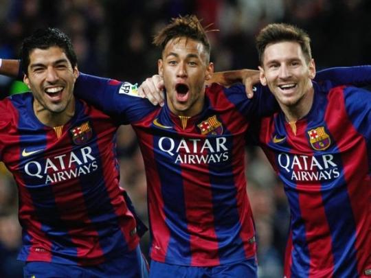Трио форвардов «Барселоны» в 2015 году забило больше мячей, чем любой&#133; клуб из топ-пятерки ведущих лиг Европы 