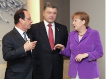 Порошенко, Меркель и Олланд перед встречей в Париже поговорили по телефону