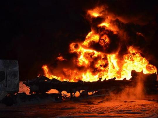 В Николаеве сгорел бензовоз, есть пострадавшие (фото, видео)
