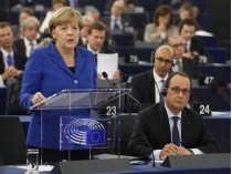 Ангеа Меркель на заседании Европарламента