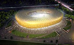 Футбольный стадион в польском городе гданьск строят в виде&#133; Янтарного слитка