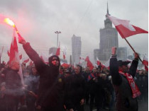 Участники марша в Варшаве