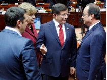 Участники экстренного саммита ЕС-Турция в Брюсселе