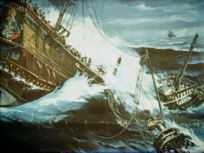 Картина, изображающая гибель галеона «Сан-Хосе»