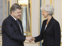 Президент Украины Петр Порошенко и глава МВФ Кристин Лагард