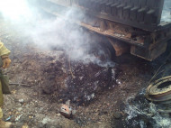 На Донбассе грузовик ВСУ подорвался на противотанковой мине: есть раненые (фото)
