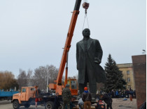 демонтаж памятника Ленину в Измаиле