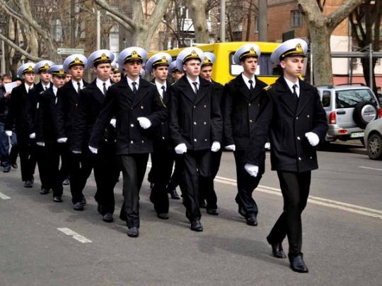 курсанты Одесской морской академии