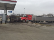 В Миннесоте собака, находясь за рулем грузовика, врезалась в припаркованный легковой автомобиль (видео)