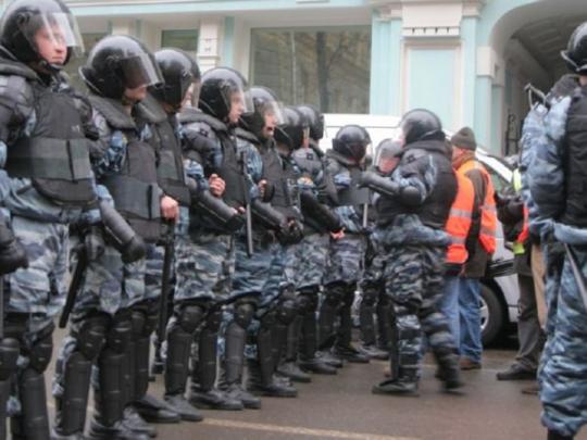 Бойцы внутренних войск МВД России