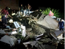 Разрушенные землетрясением дома в Эквадоре