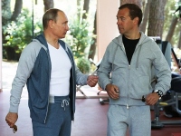 Владимир Путин и Дмитрий Медведев