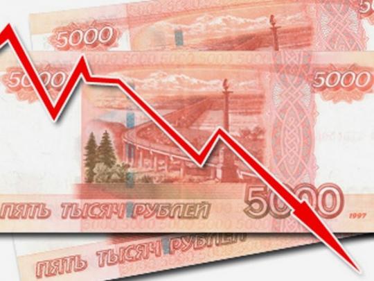 рубль падает