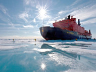 Температура на Северном полюсе поднялась выше ноля 