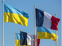 флаги Франции и Украины