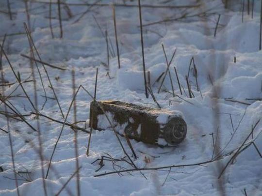 Возле Светлодарска саперы обезвредили российскую кассетную мину (фото)