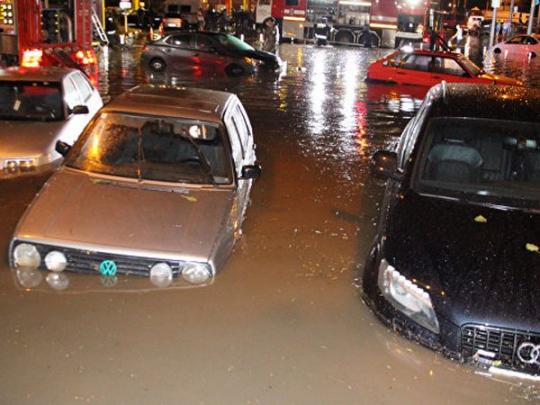 Наводнение на улице Ростова-на-Дону