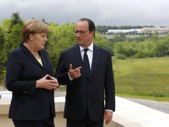 Ангела Меркель и Франсуа Олланд