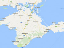 Карта Крыма на сайте Google Maps