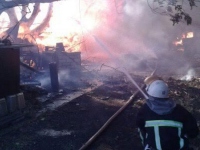 В Николаевской области на территории фермерского хозяйства сгорело 3 тыс. тонн соломы (фото)