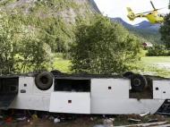 Водитель автобуса, попавшего в автокатастрофу в Норвегии, задержан полицией 