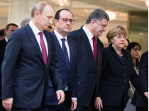 Путин, Олланд, Порошенко, Меркель