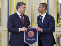 Президент УЕФА заверил Порошенко в неизменности позиции по Крыму 