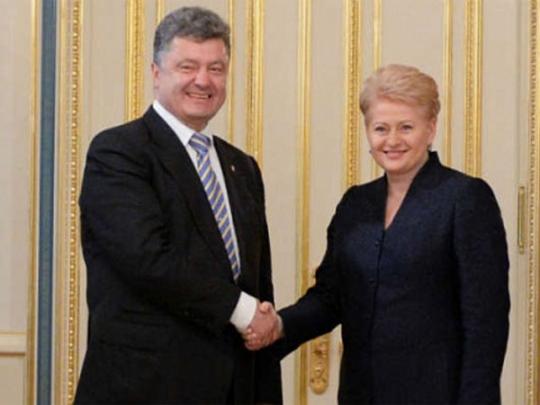 В Киеве проходит встреча Порошенко и Грибаускайте 