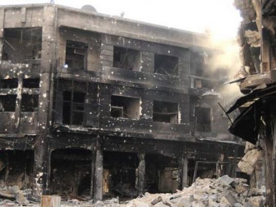 Разрушенные дома в Алеппо