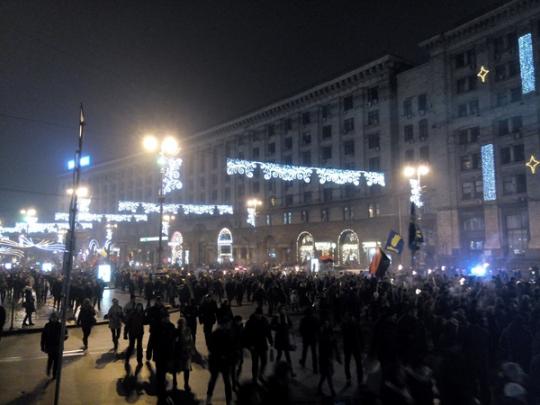 В Киеве прошло факельное шествие в честь дня рождения Степана Бандеры