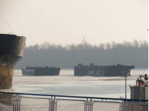 На Дунае из-за ледовой обстановки практически прекращено судоходство (фото)