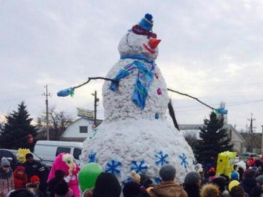 Снеговик в Одесской области