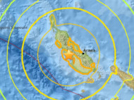 В Папуа-Новой Гвинее произошло землетрясение магнитудой 8 баллов
