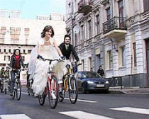 Харьковские молодожены организовали первую в городе свадьбу на&#133; Велосипедах