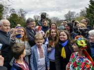 Порошенко в Дании встретился с украинской общиной (видео)
