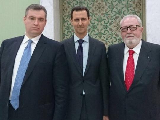 Президент ПАСЕ в компании с сирийским диктатором и депутатом Госдумы