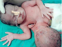 Индийские врачи успешно прооперировали девочку, родившуюся с двумя головами и тремя руками
