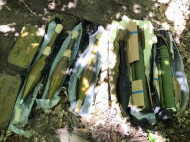 В одном из киевских парков обнаружен тайник с гранатометами и патронами (фото)