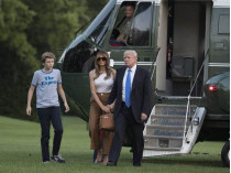 Дональд Трамп встретил семью