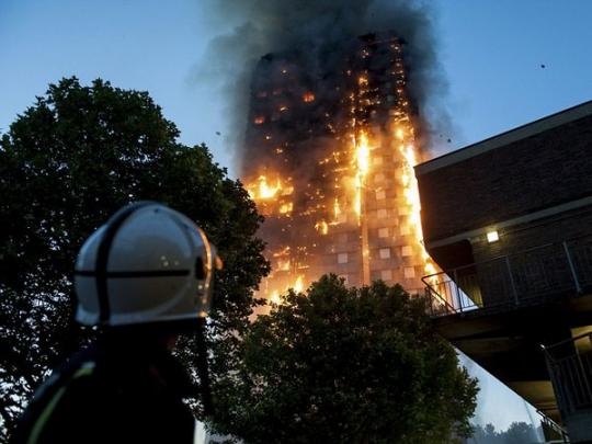 Пожар в лондонской высотке