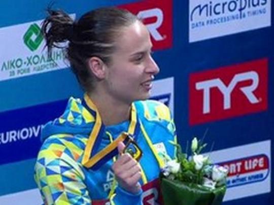 Украинка Письменская впервые в карьере стала чемпионкой Европы по прыжкам в воду