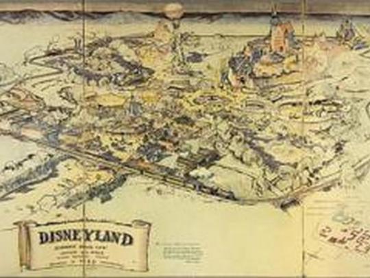 Первая карта «Диснейленда» продана на аукционе за 708 тысяч долларов 