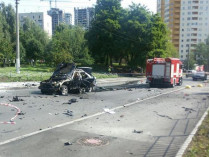 Вследствие подрыва автомобиля в Киеве пострадала 27-летняя женщина