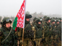 Беларусские военные на учениях
