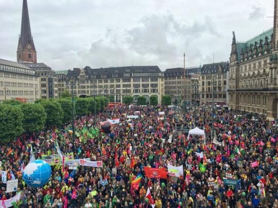 Протесты в Гамбурге
