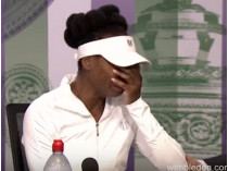 Винус Уильямс расплакалась на Уимблдоне после вопроса о смертельном ДТП с ее участием (видео)