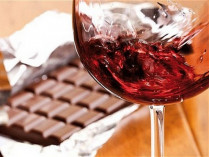 шоколад и вино