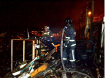 В курортной зоне Одессы сгорел ресторанный комплекс (фото)